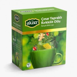 Akzer Çınar Yapraklı  Kırkkilit Otlu Çay 