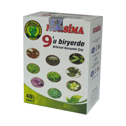 Nursima 9'u Biryerde Bitkisel Karışımlı Çay 40 'lı Süzen Poşet