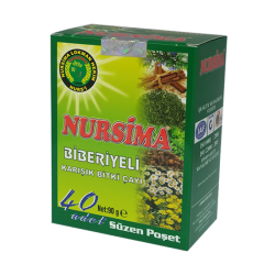 Nursima Biberiyeli Karışık Bitki Çayı 40 'lı Süzen Poşet