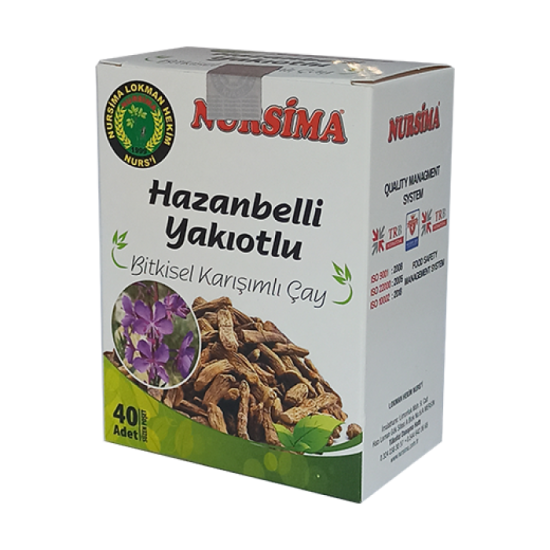 Nursima Hazanbelli Yakıotlu Bitkisel Karışımlı Çay 40 'lı Süzen Poşet Nursima Hazanbelli Yakıotlu Bitkisel Karışımlı Çay 40 'lı Süzen Poşet